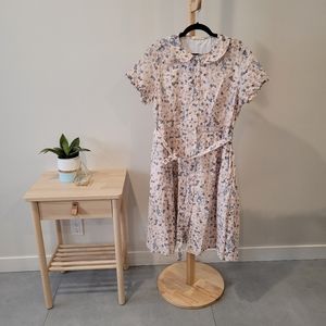 Eshakti Shirt Dress, puffed sleeves, Peter pan collar, size US 20